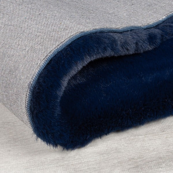 Tappeto in pelliccia sintetica blu scuro 120x170 cm Ivy Luxury Fur - Flair Rugs-image-3