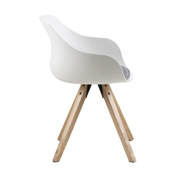 Sedie da pranzo in set bianche/grigie in imbottito con braccioli 2 pz Tina – Actona-image-4