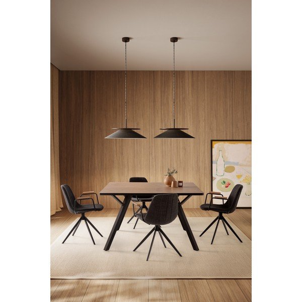 Set di sedie da pranzo nere in un Set di Tali - Marckeric-image-1
