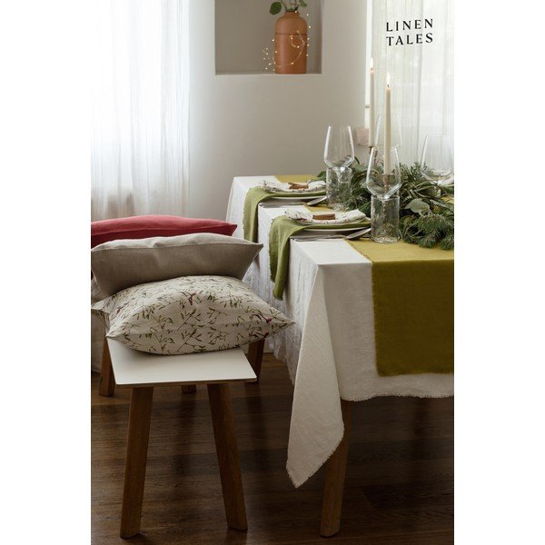 Tovaglia classica di lino bianco, 140 x 200 cm White - Linen Tales-image-2