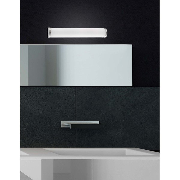 Lampada da parete bianca/argentata in metallo Polo – Nova Luce-image-1