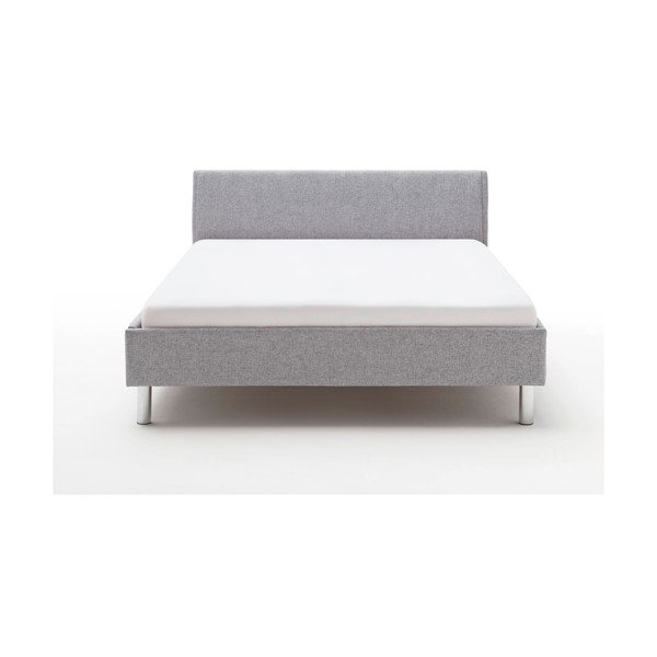 Letto matrimoniale imbottito grigio chiaro rete non inclusa 140x200 cm Hip Hop – Meise Möbel-image-3