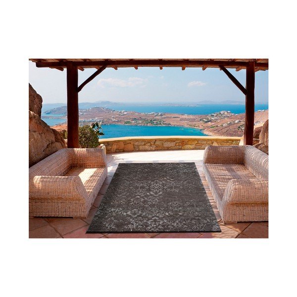 Tappeto per esterni grigio scuro Betty Grey Derro, 120 x 170 cm - Universal-image-1