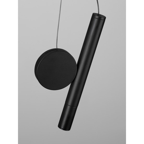 Lampadario LED nero opaco in alluminio ø 23,5 cm Vero – Nova Luce-image-4