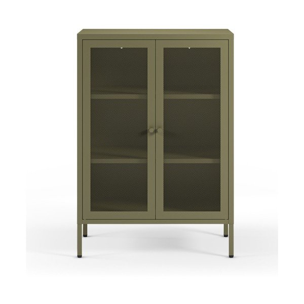 Armadietto verde in metallo 70x100x40 cm Fayna – Marckeric