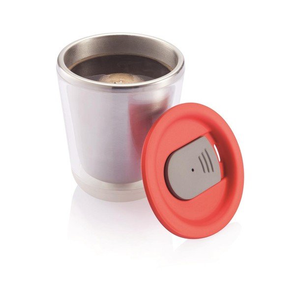 Červený cestovní termohrnek XD Design Dia, 227 ml-image-2