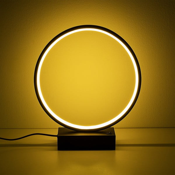 Lampada da tavolo a LED nera (altezza 35 cm) Halka - Opviq lights-image-2