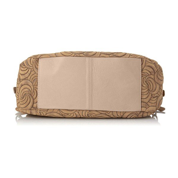 Borsa in pelle beige City Look - Chicca Borse-image-4