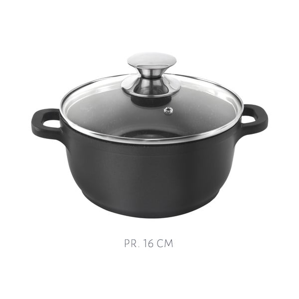 Set di pentole in alluminio da 5 pezzi con 3 coperchi e una griglia Grande - Orion-image-3