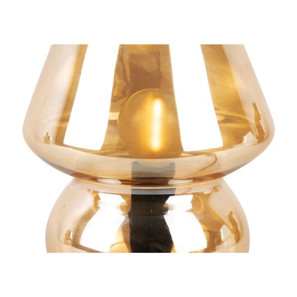 Lampada da tavolo in vetro marrone chiaro Vetro, altezza 18 cm - Leitmotiv-image-2