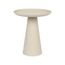 Tavolino in alluminio beige , ø 39,5 cm Ringar - White Label