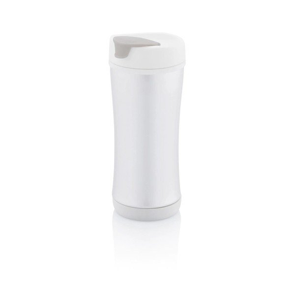 Cestovní hrnek s bílým víčkem XD Design Boom Eco, 200 ml