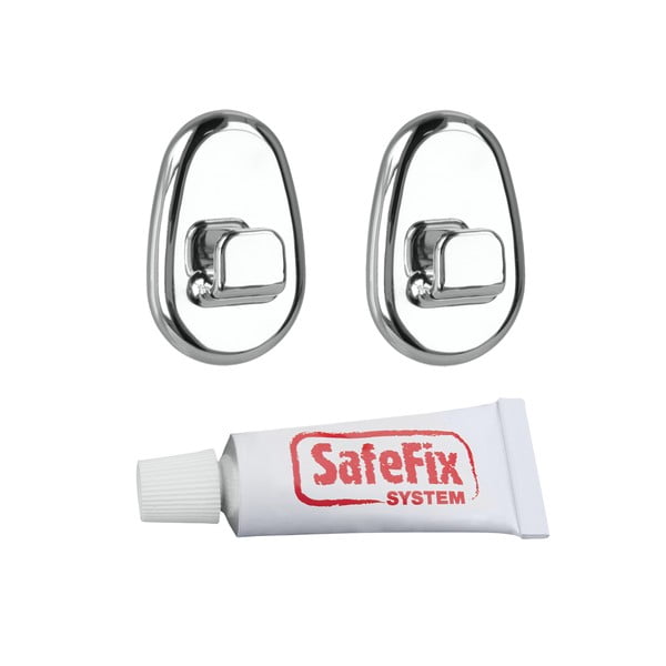 set di fissaggio senza foratura 2 pz - Metaltex-image-1