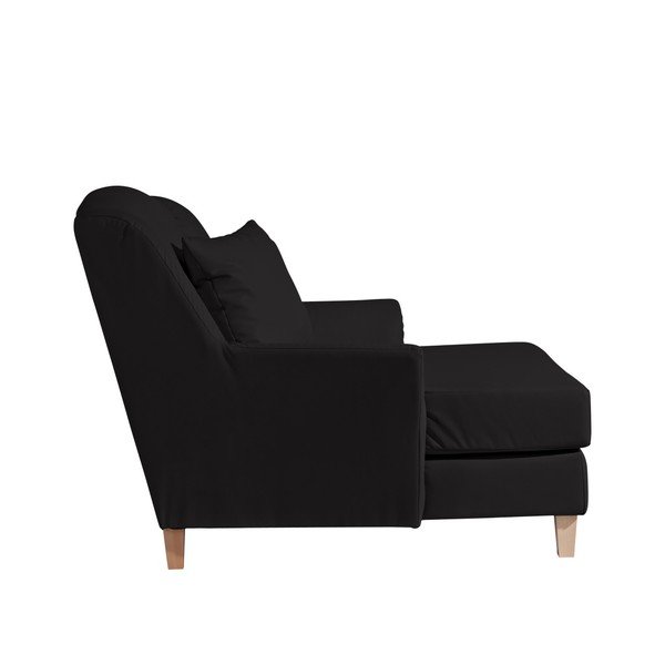 Poltrona lounge in similpelle Judith nera - Max Winzer-image-1