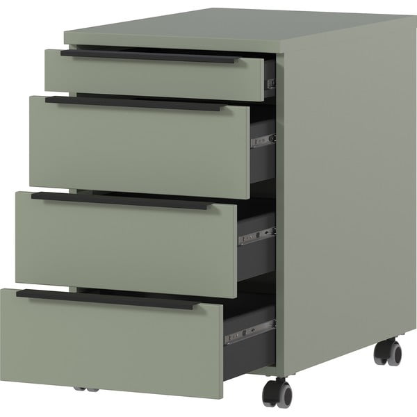 Armadietto verde/grigio su ruote 42x63x60 cm Mailand – Germania-image-3