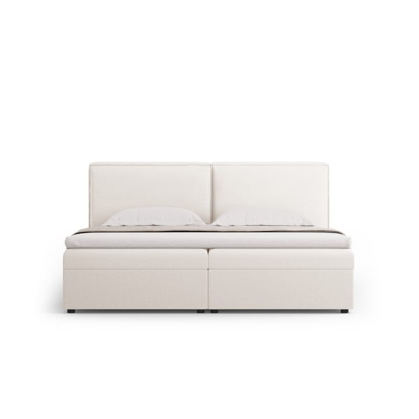 Letto boxspring color crema con contenitore 180x200 cm Arendal – Cosmopolitan Design-image-4
