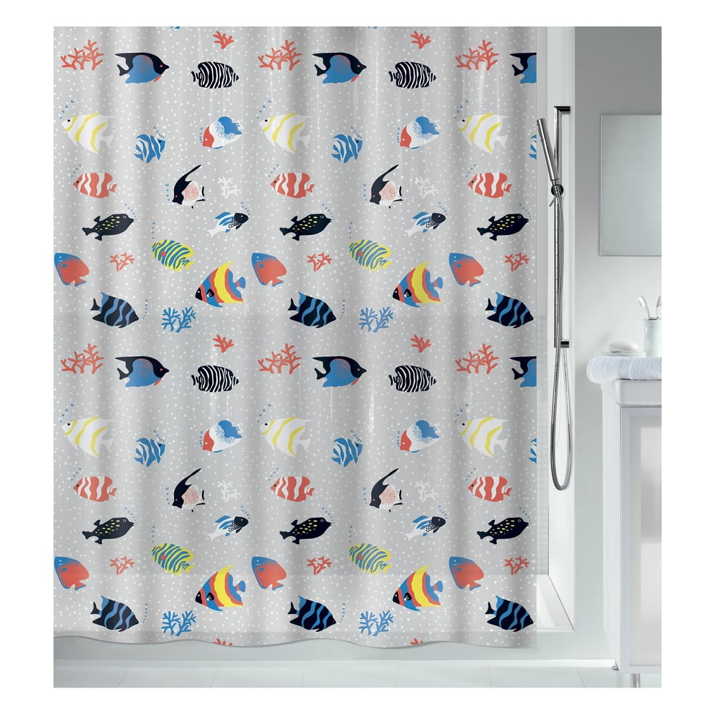 Tenda per doccia 180x200 cm Fish – Spirella | Tende per doccia