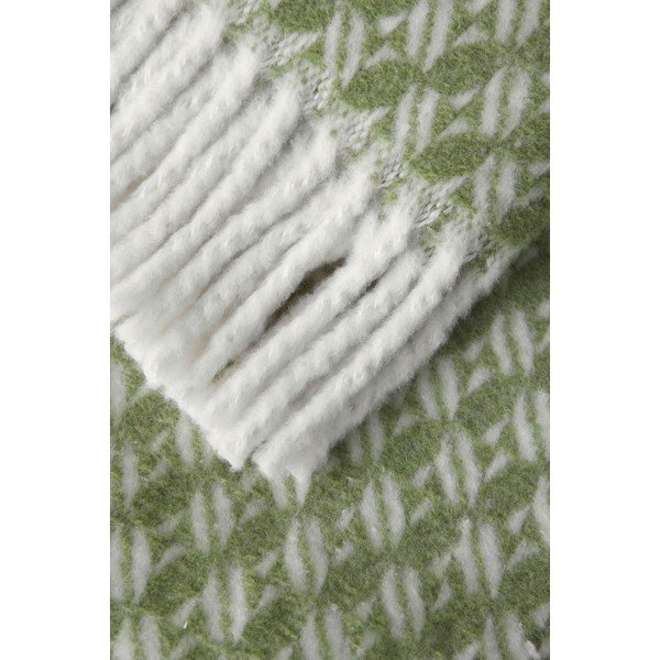 Coperta verde in misto cotone 140x180 cm Nilo – Euromant-image-1