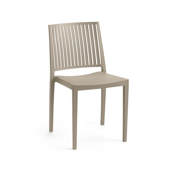 Sedia da giardino in plastica beige Bars - Rojaplast