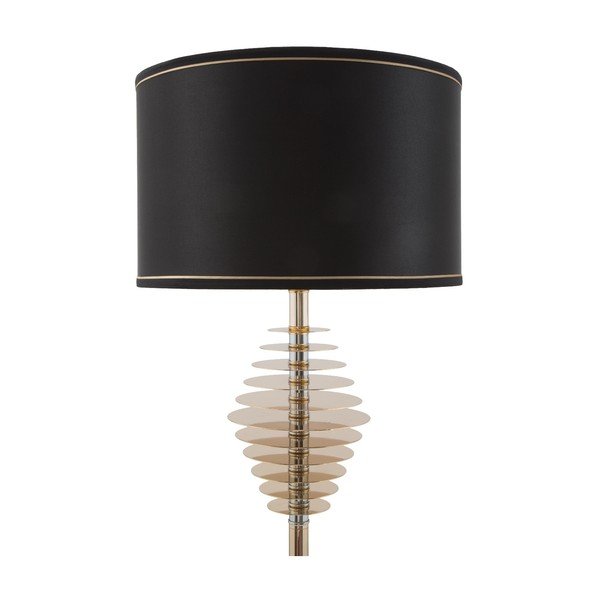 Lampada da terra nera con design Terra dorato - Mauro Ferretti-image-1