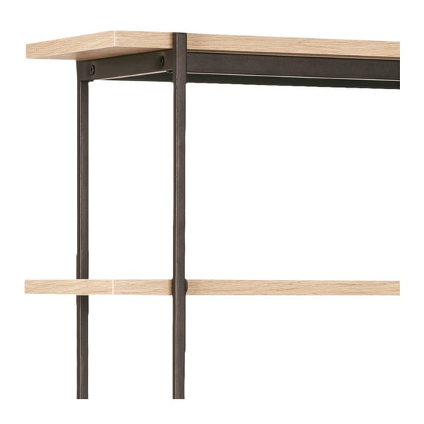 Libreria nera in rovere 172x188 cm Angus - Actona-image-2