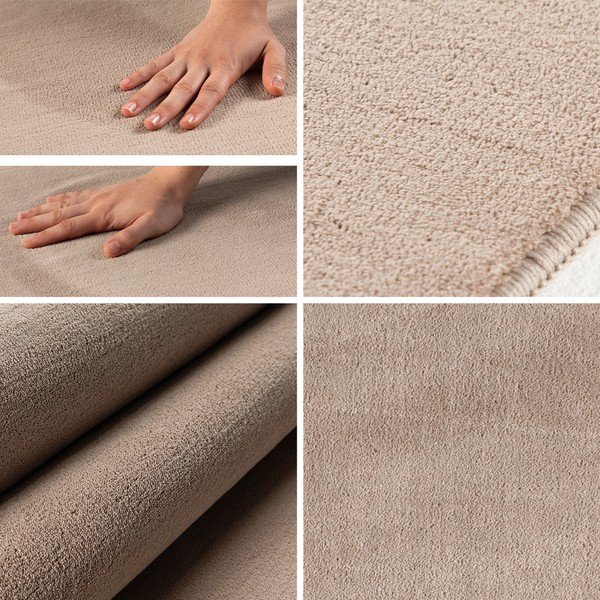 Tappeto rotondo beige lavabile ø 160 cm Sky – Ayyildiz Carpets-image-3