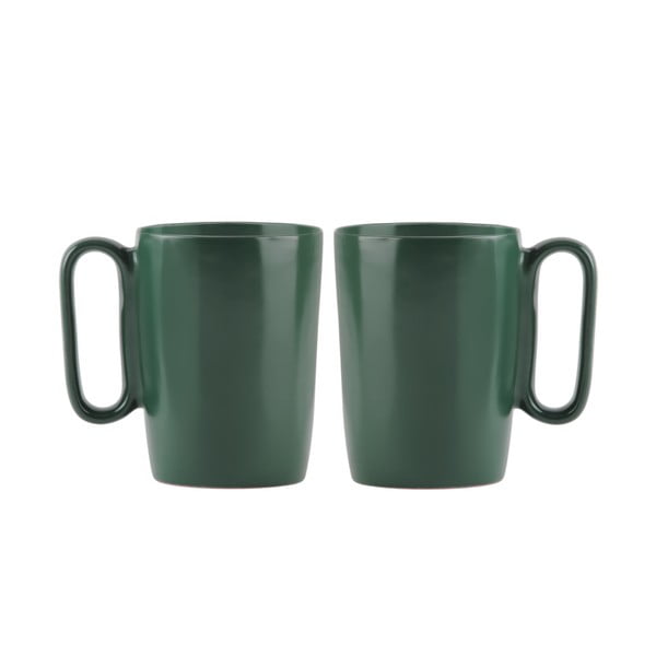 Tazze in set in verde scuro in gres 2 pz 250 ml Fuori – Vialli Design