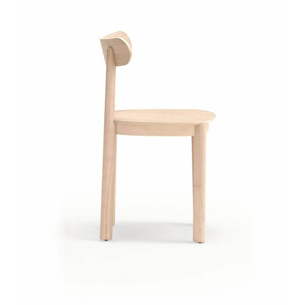 Sedia da pranzo di colore naturale con effetto frassino Nara – Teulat-image-3