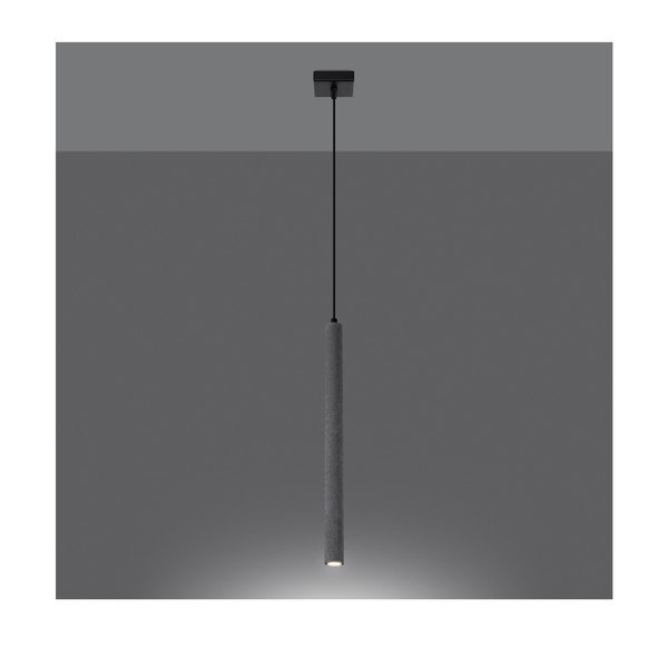 Lampadario grigio in calcestruzzo Fideus – Sollux-image-2