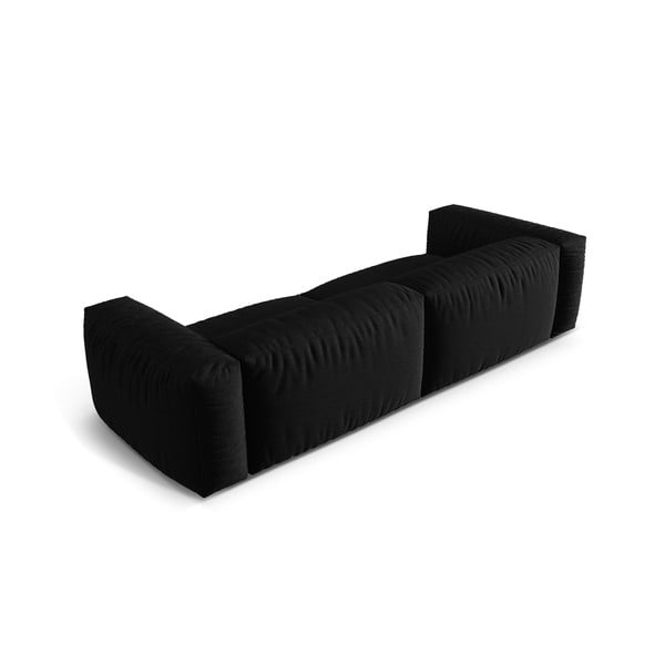 Divano componibile nero 320 cm Martina - Micadoni Home-image-3