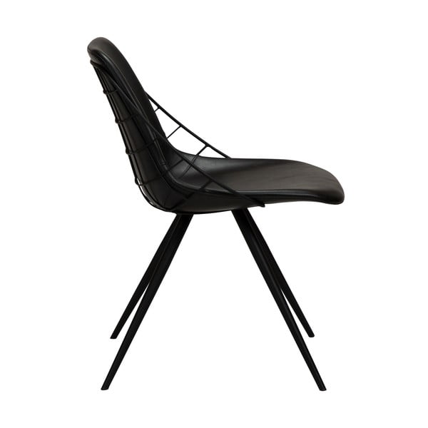 Sedia da pranzo in similpelle nera Sway - DAN-FORM Denmark-image-2