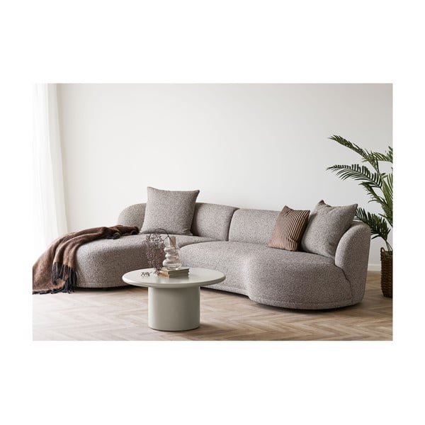 Tavolino da salotto rotondo color crema ø 80 cm Nagano – House Nordic-image-3