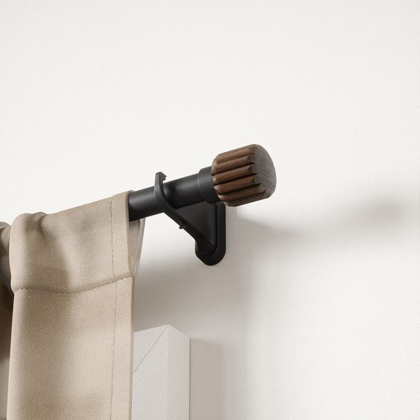 Bastone per tende nero opaco in acciaio regolabile 107 - 305 cm Evie – Umbra-image-2