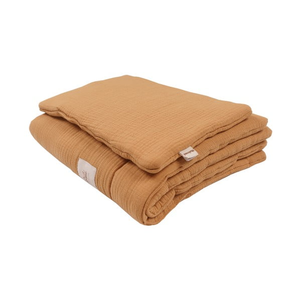Set per culla marrone cognac - Malomi Kids-image-2