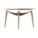 Tavolino rotondo in legno di quercia in colore naturale ø 80 cm Hang Out - UMAGE
