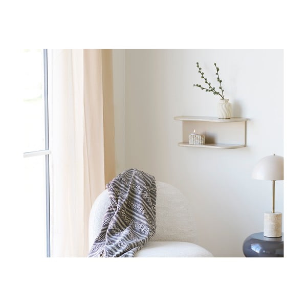 Coperta marrone in cotone riciclato 130x180 cm Adana – House Nordic-image-2