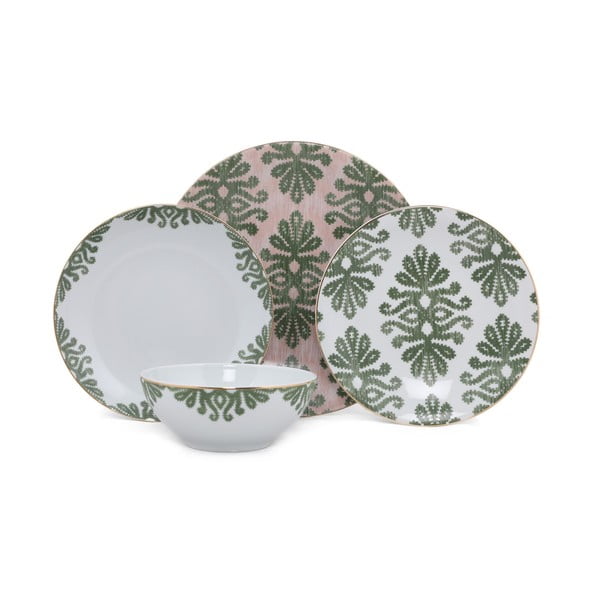 Set di 24 pezzi di piatti in porcellana Ornamenti - Kütahya Porselen
