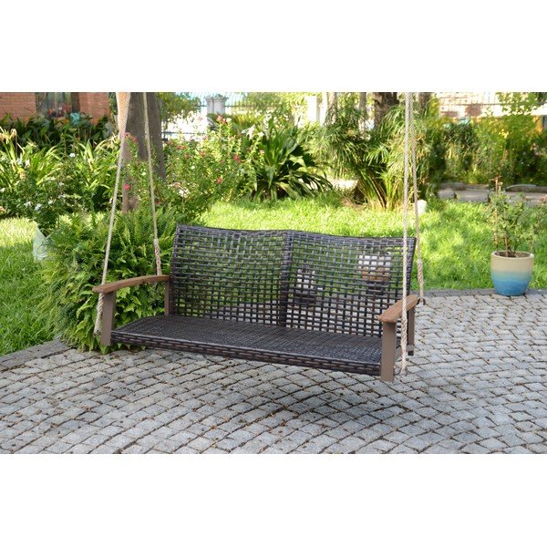 Dondolo sospeso da giardino marrone Cuneo - Garden Pleasure-image-1