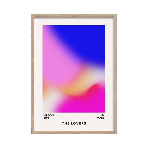 Dipinto stampato con cornice inclusa 50x70 cm Love Flow – Styler