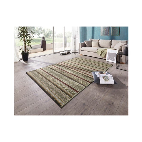 Tappeto da esterno verde Bloom Rodez, 80 x 150 cm - Elle Decoration-image-1