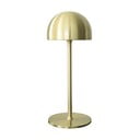 Lampada da tavolo LED color ottone con paralume in metallo con telecomando (altezza totale 30 cm) Tim – Sirius