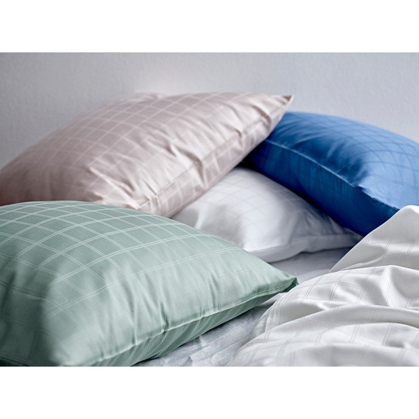 Biancheria da letto singola damascata blu 140x200 cm Clear - Södahl-image-1