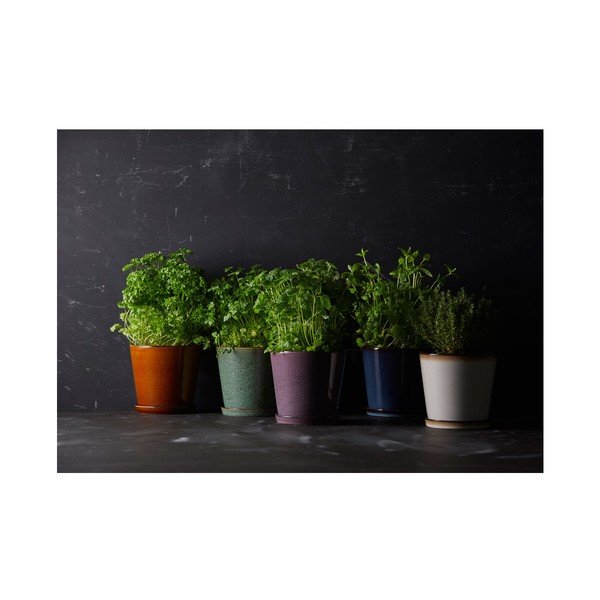 Coprivaso in gres ø 14 cm Gastro Green/Black – Bitz-image-2