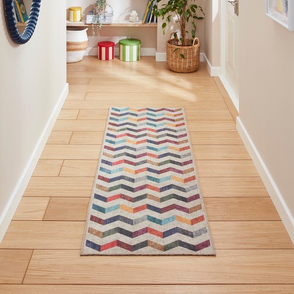 Passatoia lavabile 76x230 cm Coral Multi – Think Rugs-image-1