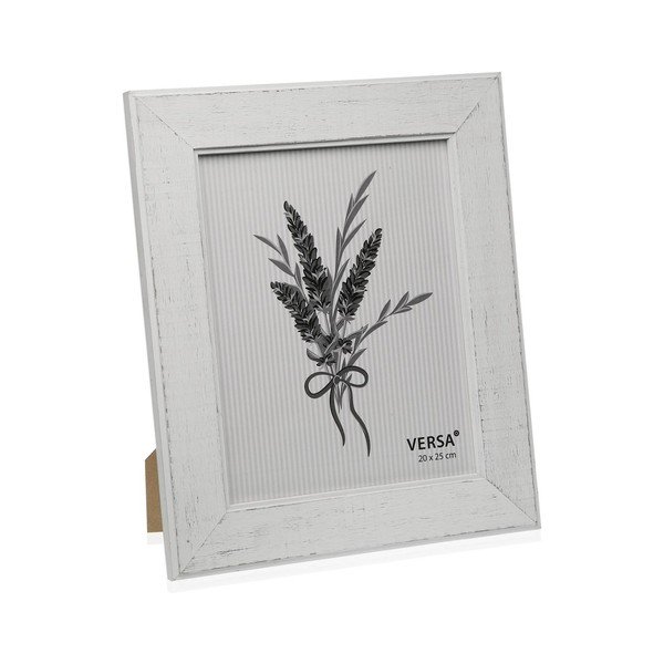 Portafoto in legno Blanco, 20 x 25 cm Madera - Versa