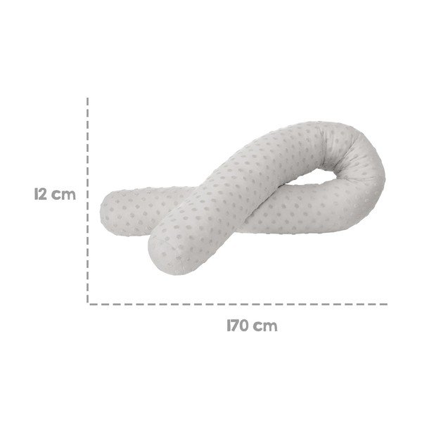 Cuscino per allattamento grigio chiaro Lil Planet - Roba-image-4