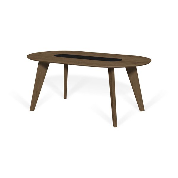 Tavolo da pranzo con piano in legno di noce 180x100 cm Lago - TemaHome