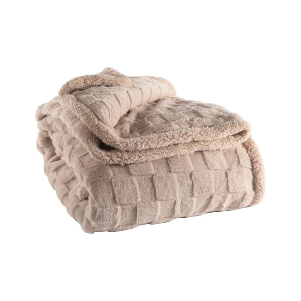 Coperta beige in micropile 150x200 cm Rava – Tiseco Home Studio