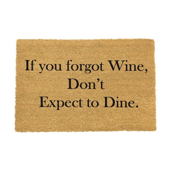 Stuoia di cocco naturale, 40 x 60 cm If You Forgot Wine - Artsy Doormats