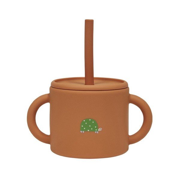 Tazza per bambini marrone in silicone Enkei – OYOY Mini